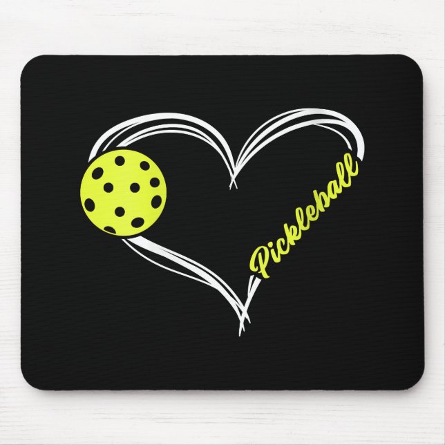 Womens Love Pickleball - cute pickleball match, I  Mouse Mat (Front)