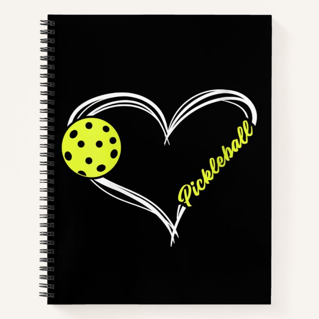 Womens Love Pickleball - cute pickleball match, I  Notebook (Front)