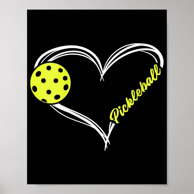 Womens Love Pickleball - cute pickleball match, I  Poster (Front)