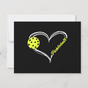 Womens Love Pickleball - cute pickleball match, I RSVP Card