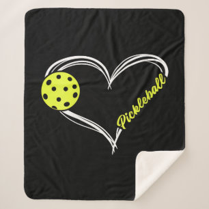 Womens Love Pickleball - cute pickleball match, I Sherpa Blanket