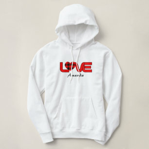 Women's Love Pullover Hoodie Sweatshirt