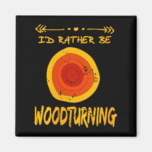Womens Love Spending Time Woodturning Humor Retro  Magnet