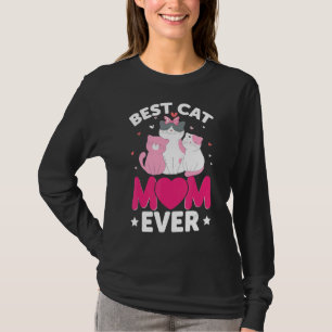 Womens Lovely Cat Holder Cat  Love Best Cat Mum T-Shirt