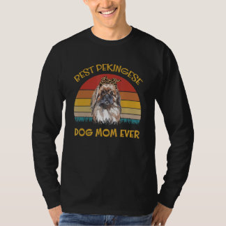 Womens Lovely Dog Holder Dog  Best Dog Mum Pekinge T-Shirt