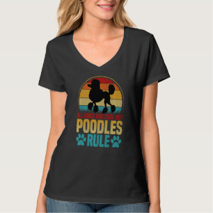 Womens Lovely Dog Holder Dogs Are Cool Poodles Ru T-Shirt