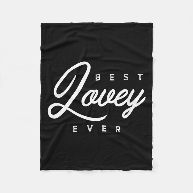 Womens Lovey Design_ Lovey Ever V-neck  Fleece Blanket (Front)