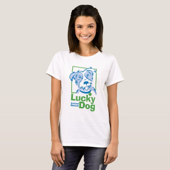Women's Lucky Dog Basic T-Shirt (Front Full)