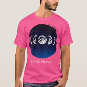 Womens Lunar Moon Phases Nerdy Space Astronomy Wa T-Shirt