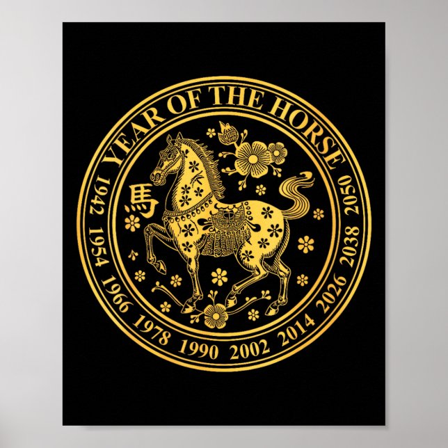 Womens Lunar New Year 2026 Chinese New Year 2026 Y Poster (Front)