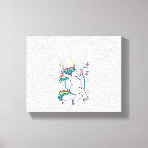 Womens Lyra Unicorn, Aerial Hoop Unicorn, Aerialis Canvas Print