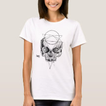 Women's Macabre Skull Crop Top