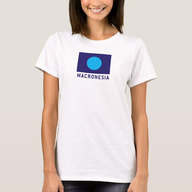 Women's Macronesia Flag Tee Shirt (Front)