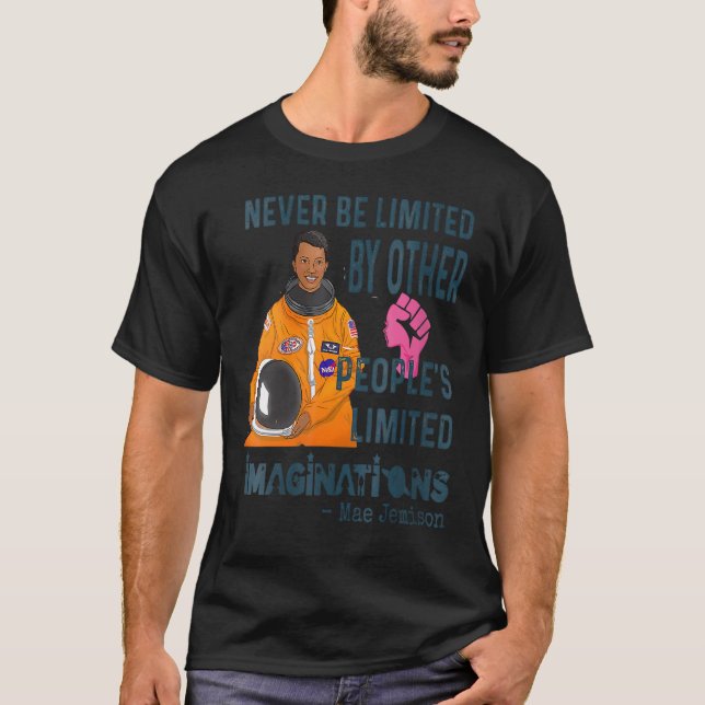 Womens Mae Jemison American Black Woman Astronaut  T-Shirt (Front)