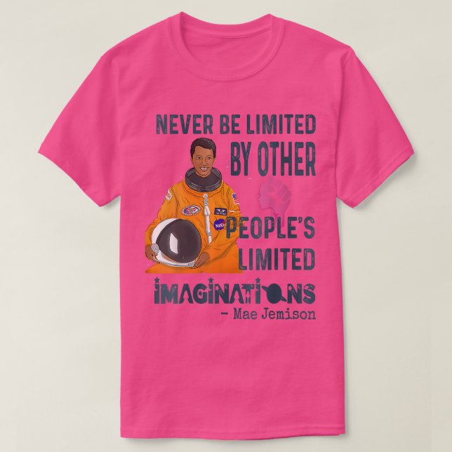 Womens Mae Jemison American Black Woman Astronaut  T-Shirt (Design Front)