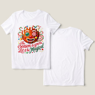 Women's Magical Gingerbread Cookie Cute Festive Tri-Blend Shirt