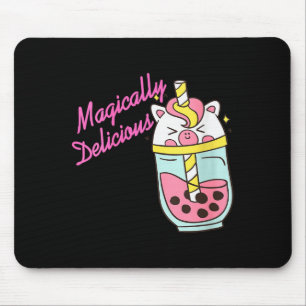 Womens Magically Delicious Unicorn Boba Kawaii Bub Mouse Mat