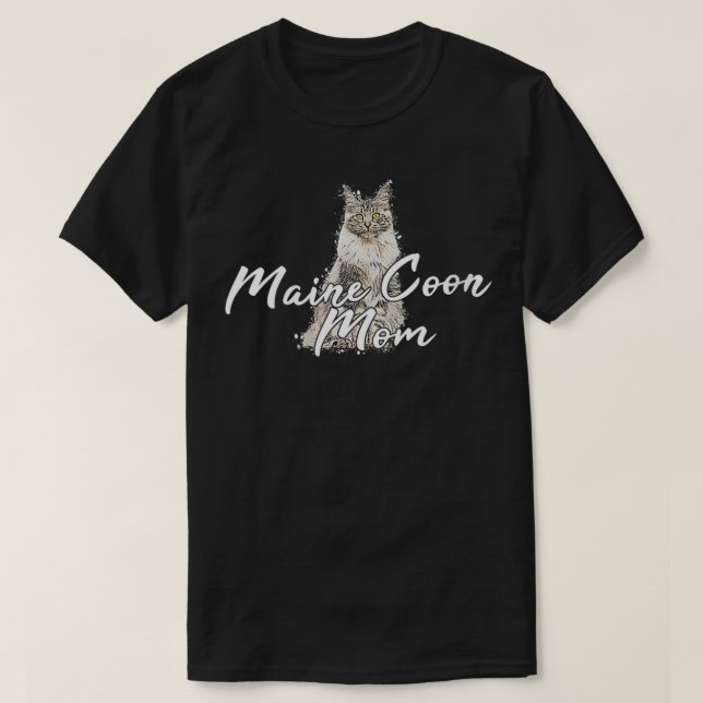 Womens Maine Coon Cat Cats kitten Maine Coon Maine T-Shirt (Design Front)