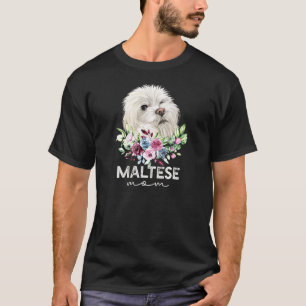 Womens Maltese  Dog Mum T-Shirt