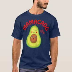 Womens Mama Avocado Mom Funny Avocado Mamacado  T-Shirt