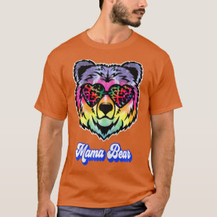Womens Mama Bear Funny Cute Mom Mother T-Shirt