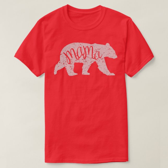 Womens Mama Bear Shirt Graphic Tee2068  (Design Front)
