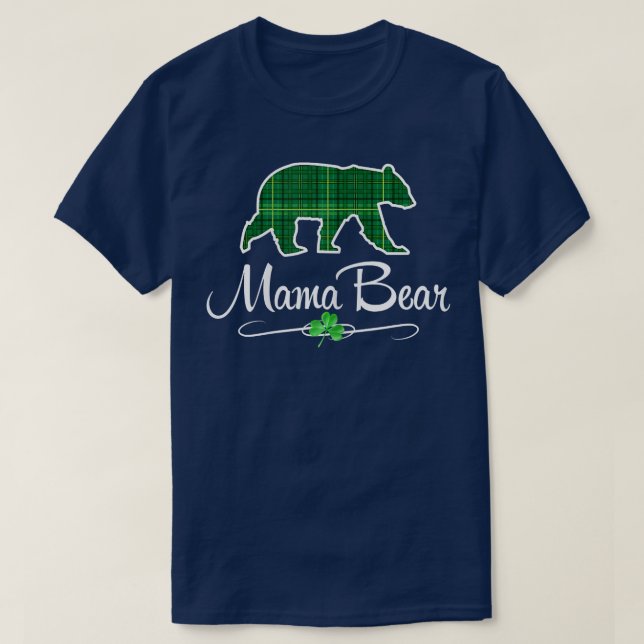 Womens Mama Bear Shirt Graphic Tee Matching Family (Design Front)