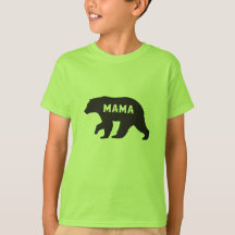 Womens Mama Bear T Shirt Cute Funny Best Mum of Bo
