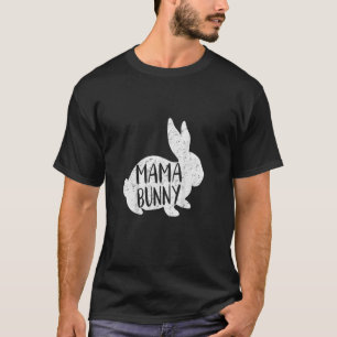 Womens Mama Bunny Cute Matching Family Easter T-Shirt