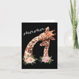 Womens Mama Giraffe Shirt New Mum Mummy Gift For M Card