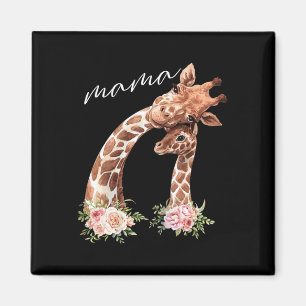 Womens Mama Giraffe Shirt New Mum Mummy Gift For M Magnet