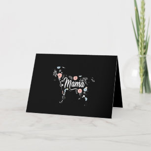 Womens Mama Goat Floral Mum Lover Mor Grandma Card