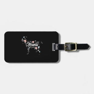 Womens Mama Goat Floral Mum Lover Mor Grandma Luggage Tag
