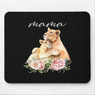 Womens Mama Lioness Shirt New Mum Lion Mummy Gift Mouse Mat