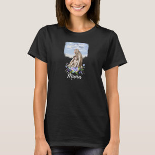 Womens Mama Monkey New Mum Cute Mummy For Mothers T-Shirt