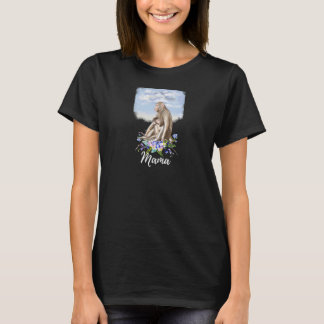 Womens Mama Monkey New Mum Cute Mummy  For Mothers T-Shirt