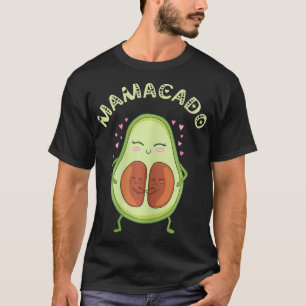 Womens Mamacado Twin Birth Pregnancy Mum Pregnant T-Shirt