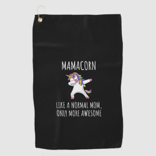 Womens Mamacorn Like A Mom Only Awesome Dabbing Un Golf Towel