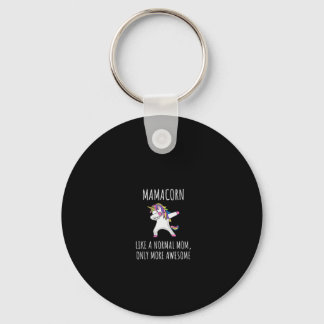 Womens Mamacorn Like A Mom Only Awesome Dabbing Un Key Ring