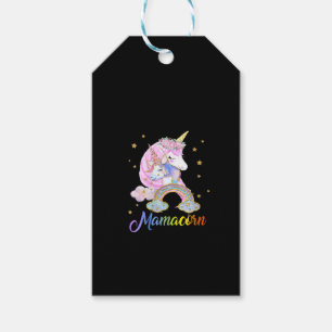Womens MamaCorn Mom Funny Unicorn Mother's Day Gif Gift Tags