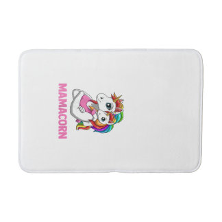 Womens Mamacorn - Mother Daughter Unicorns Tank To Bath Mat