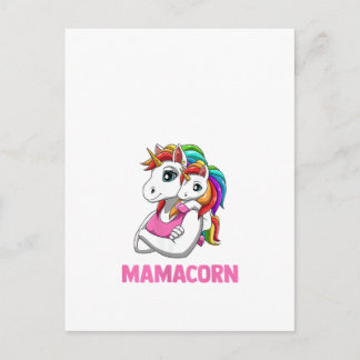 Womens Mamacorn - Mother Daughter Unicorns Tank To Postcard