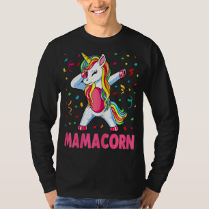 Womens Mamacorn Unicorn Costume Mum Mother's Day T-Shirt