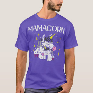 Womens Mamacorn Unicorn Mama Aseual Ace Pride Flag T-Shirt