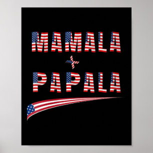 Womens Mamala Papala 2024 Kamala Harris Tim W Demo Poster
