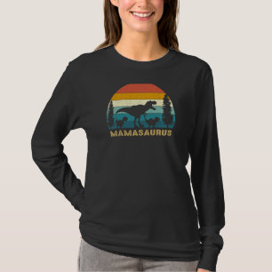 Womens Mamasaurus T Rex Mum Life Funny Dinosaur Mo T-Shirt