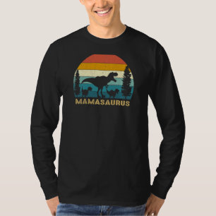 Womens Mamasaurus T Rex Mum Life Funny Dinosaur Mo T-Shirt