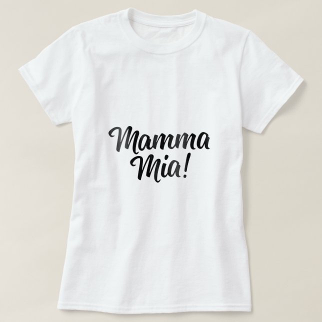 Womens Mamma Mia  Cute Italian  T-Shirt (Design Front)