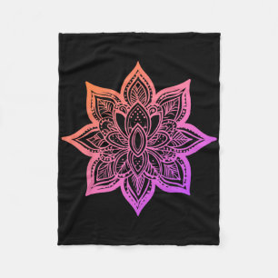 Womens Mandala Vintage Spiritual Zen Casual Vacati Fleece Blanket