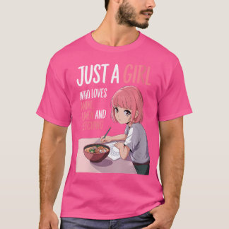 Womens Manga Lover Just A Girl Who Loves Anime Ram T-Shirt